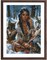 Diamond Art Painting Kits for Adults American Native Indian Woman and Wolf DIY Paint with Full Drill Round Diamond Gems Painting Art Craft for Home Wall Decor